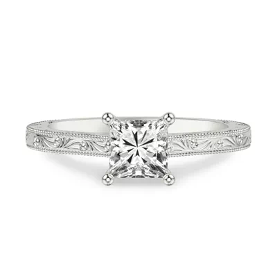 Islay Hand-Engraved Solitaire Engagement Ring
