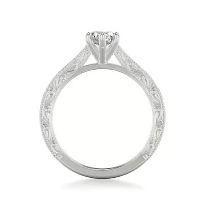 Islay Hand-Engraved Solitaire Engagement Ring