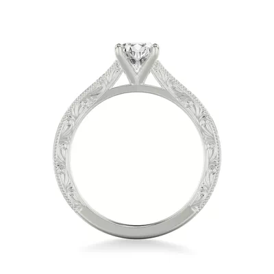Islay Hand-Engraved Solitaire Engagement Ring