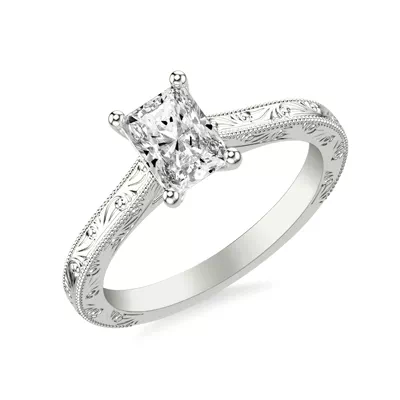 Islay Hand-Engraved Solitaire Engagement Ring