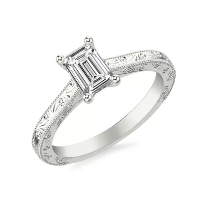 Islay Hand-Engraved Solitaire Engagement Ring
