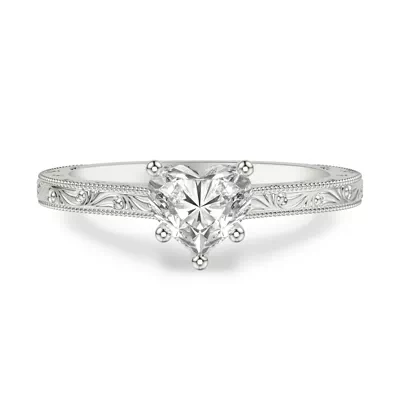 Islay Hand-Engraved Solitaire Engagement Ring