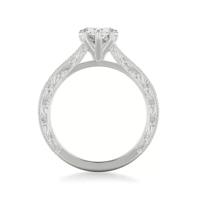Islay Hand-Engraved Solitaire Engagement Ring