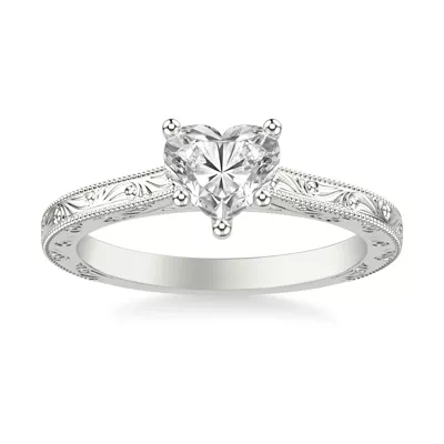 Islay Hand-Engraved Solitaire Engagement Ring