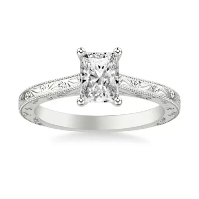 Islay Hand-Engraved Solitaire Engagement Ring