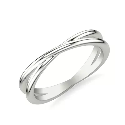 High-Polished Crossover Band