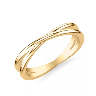 High-Polished Crossover Band