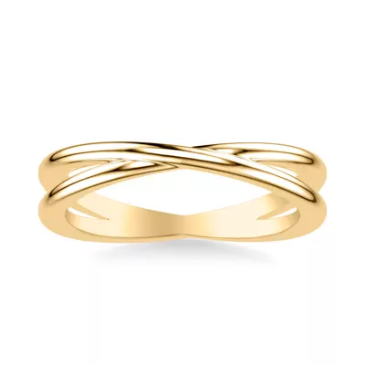 High-Polished Crossover Band