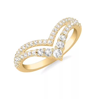 Graduated Diamond Double V-Band