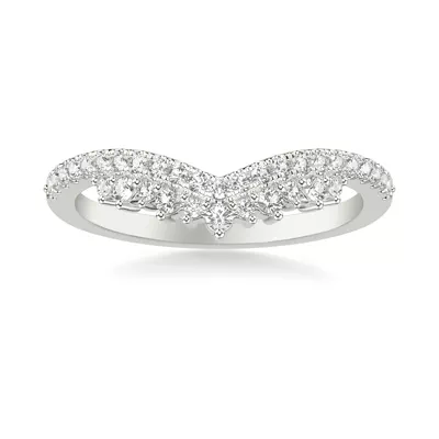Tiara Diamond Curved Band