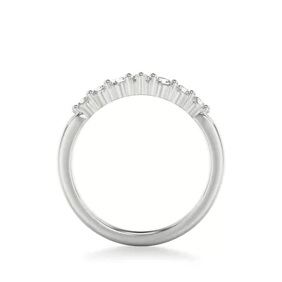 Chevron Shared Prong Diamond Band