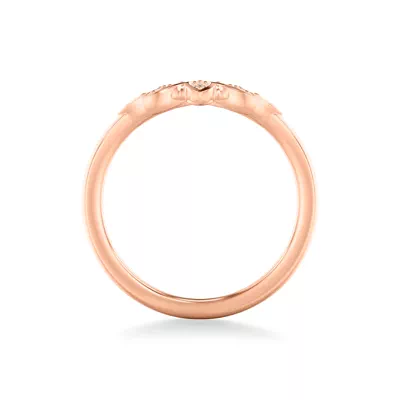 Floral Petal Diamond Band