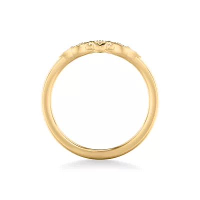 Floral Petal Diamond Band
