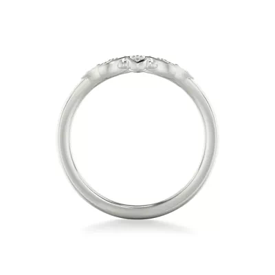 Floral Petal Diamond Band