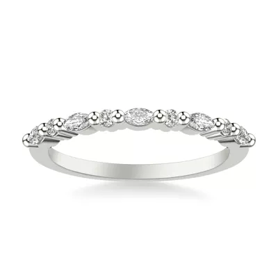 Petite Round and Marquise Diamond Band (1/3 ct. tw.)