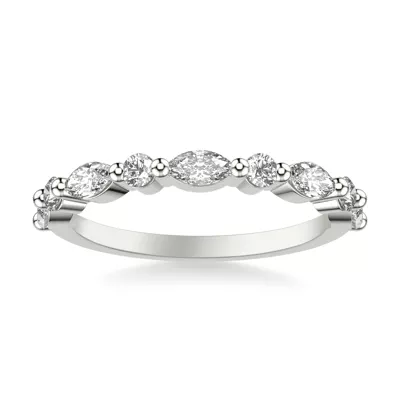 Deluxe Round and Marquise Diamond Band (3/4 ct. tw.)