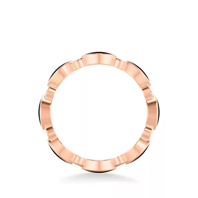 Round Diamond & Ceramic Marquise Shaped Eternity Band
