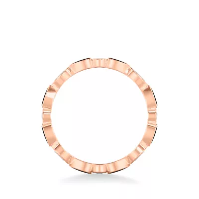 Mixed Shape Diamond & Black Ceramic Eternity Band