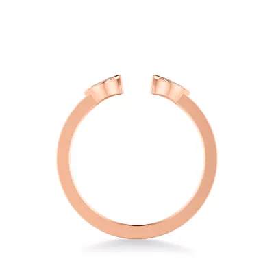 Open-End Marquise Diamond & Ceramic Band