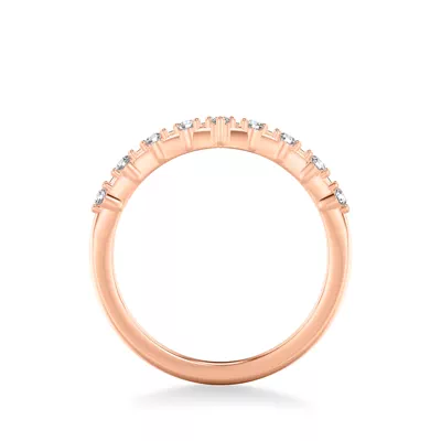 Diamond And Ceramic Double Chevron Band