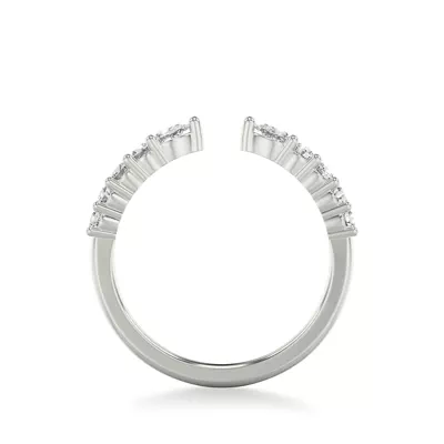 Blythe Pear And Round Diamond Open Band