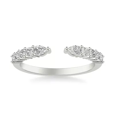 Blythe Pear And Round Diamond Open Band
