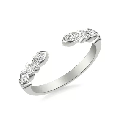 Bellamy Marquise And Round  Bezel Open Band