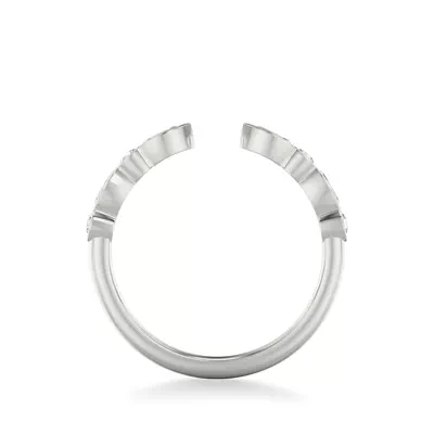 Bellamy Marquise And Round  Bezel Open Band