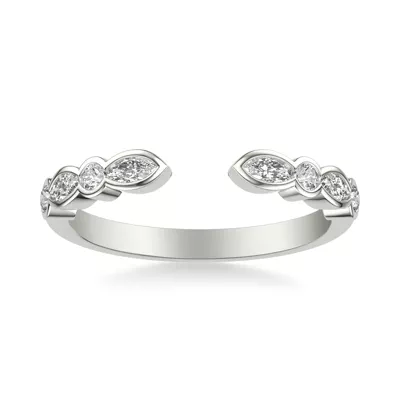 Bellamy Marquise And Round  Bezel Open Band