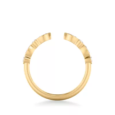 Bellamy Marquise And Round  Bezel Open Band