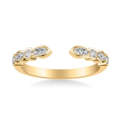 Bellamy Marquise And Round  Bezel Open Band