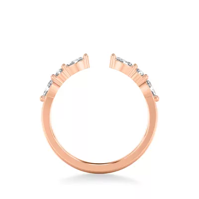 Zora Alternating Marquise & Round Diamond Open Band