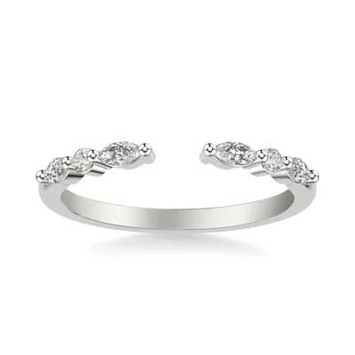 Zora Alternating Marquise & Round Diamond Open Band