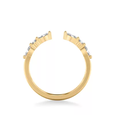 Zora Alternating Marquise & Round Diamond Open Band