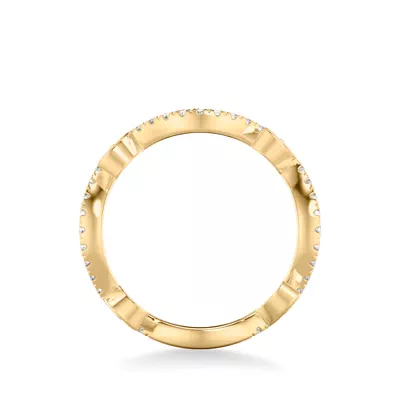 Wavy Floral Vine Diamond  Band
