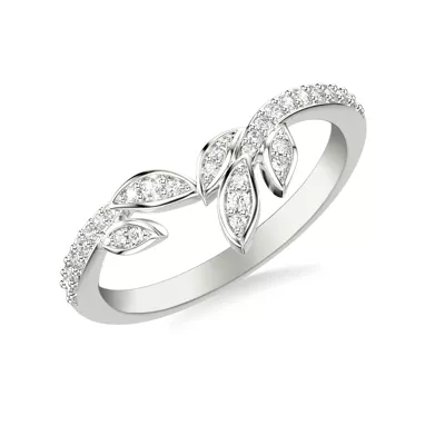 Periwinkle Pave Diamond Band