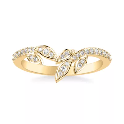 Periwinkle Pave Diamond Band