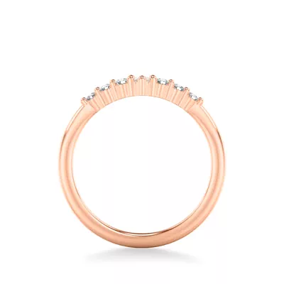 Chevron Pear Crown Diamond Band