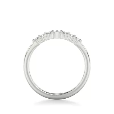 Chevron Pear Crown Diamond Band