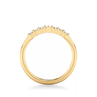 Chevron Pear Crown Diamond Band