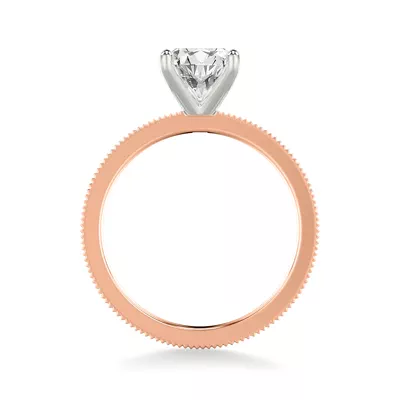 Fluted Solitaire Engagement Ring