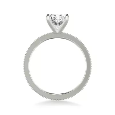 Fluted Solitaire Engagement Ring