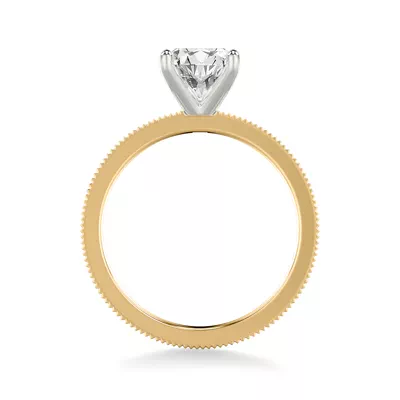 Fluted Solitaire Engagement Ring