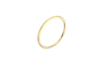 Milgrain Stackable Band (1mm)