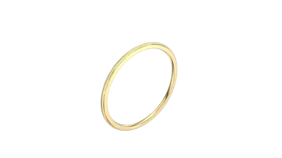 Milgrain Stackable Band (1mm)