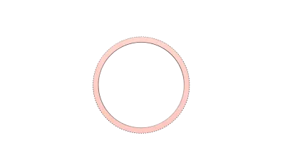 Fluted Stackable Band (1mm)