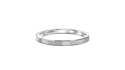 Faceted Grooved Stackable Band (1.5mm)