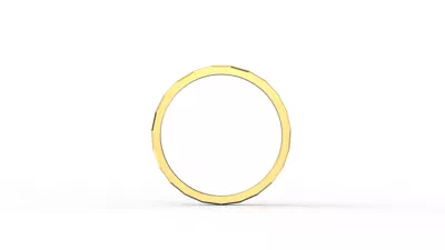 Faceted Grooved Stackable Band (1.5mm)