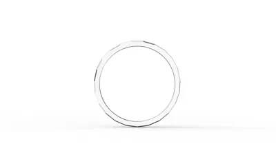 Faceted Grooved Stackable Band (1.5mm)