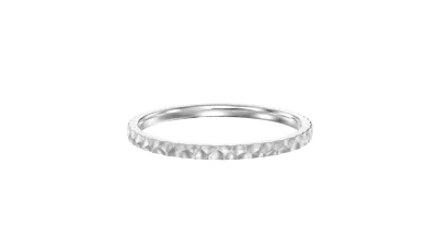 Hammered Brushed Stackable Band (1.5mm)